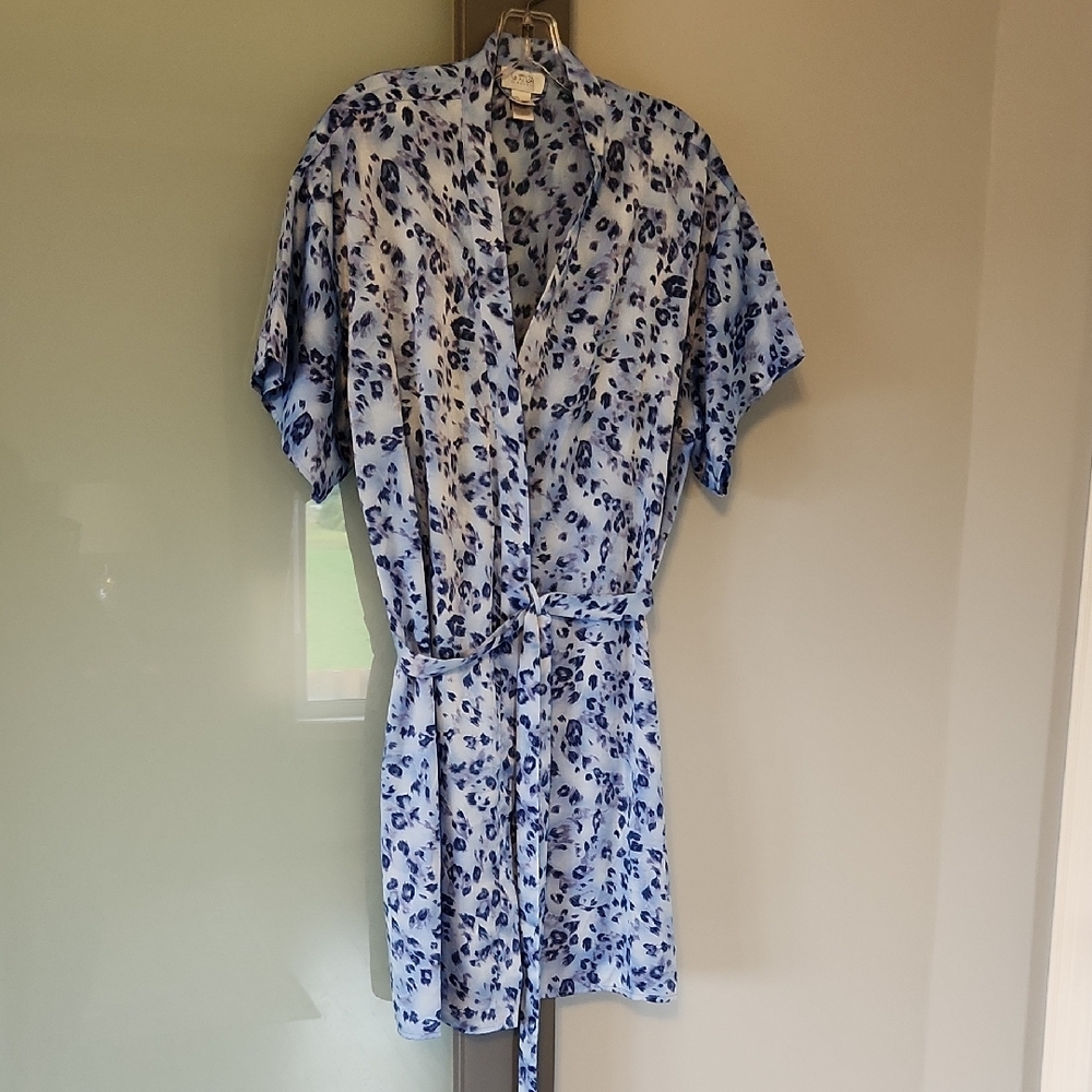 La SENZA Blue and Black Patterned Robe